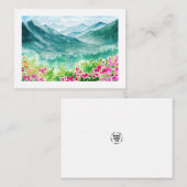 natuur waterverf notitiekaartje (Voorkant / Achterkant)