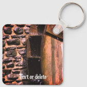 Natuur waterwiel - Aangepast Sleutelhanger (Achterkant)