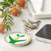 Natuur & Wellness Symbool Sleutelhanger (Zijkant)