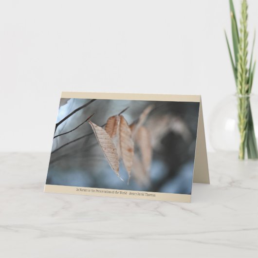 Natuur Wenskaart Kaart (Voorkant)