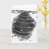 Natuur Wenskaart oddities Kaart (Gele Bloem)