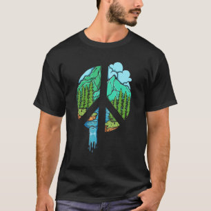 Natuur Wereldvredesbord Bos Natuur Campers Hik T-shirt