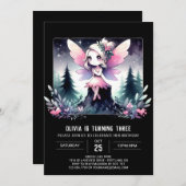 Natuur Whimsy Fairy Verjaardag Kaart (Voorkant / Achterkant)