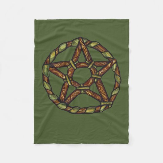Natuur Wicca Fleece Deken (Voorkant)