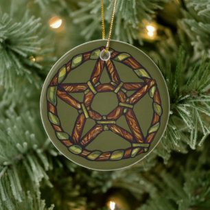 Natuur Wicca Keramisch Ornament