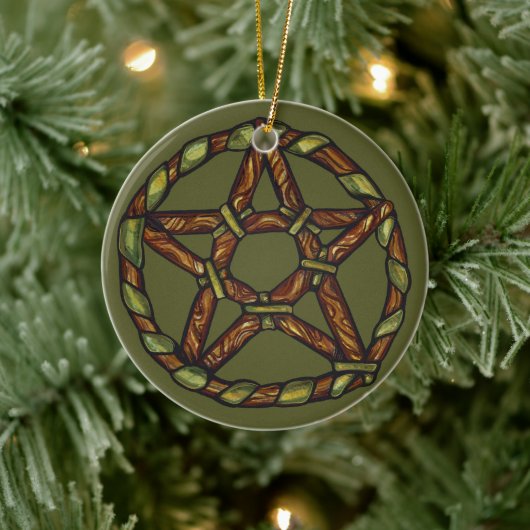 Natuur Wicca Keramisch Ornament (Boom)