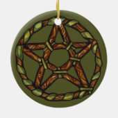 Natuur Wicca Keramisch Ornament (Achterkant)
