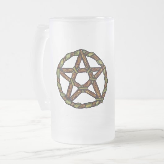 Natuur Wicca Matglas Bierpul (Voorkant links)