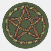 Natuur Wicca Ronde Sticker (Voorkant)