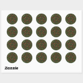 Natuur Wicca Ronde Sticker (Vel)