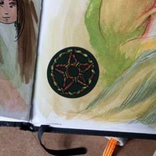 Natuur Wicca Ronde Sticker