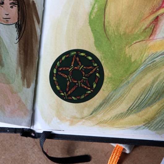 Natuur Wicca Ronde Sticker