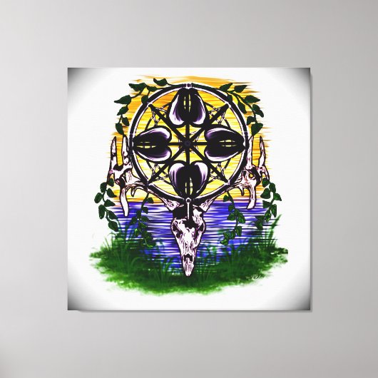 Natuur Wiel van Echos Canvas Afdruk (Voorkant)