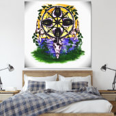 Natuur Wiel van Echos Canvas Afdruk (Insitu (Slaapkamer))