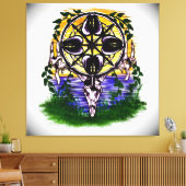 Natuur Wiel van Echos Canvas Afdruk (Insitu (Woonkamer))