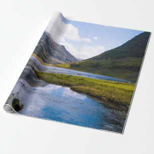natuur wiew, berg cadeaupapier
