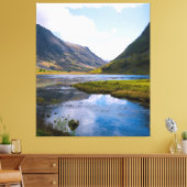 natuur wiew, berg canvas afdruk (Insitu (Woonkamer))