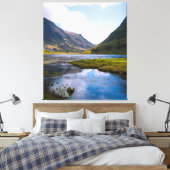 natuur wiew, berg canvas afdruk (Insitu (Slaapkamer))