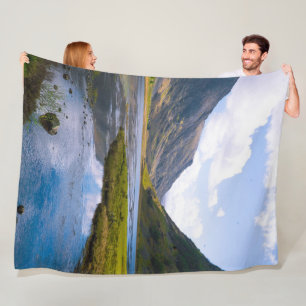 natuur wiew, berg fleece deken