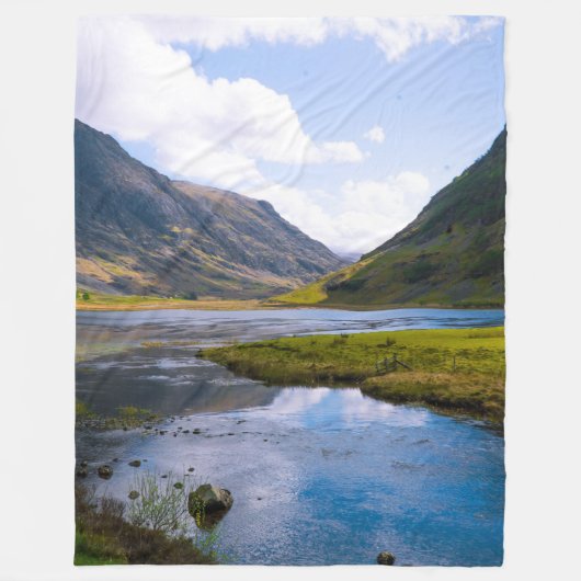 natuur wiew, berg fleece deken (Voorkant)