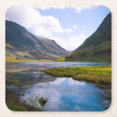natuur wiew, berg kartonnen onderzetters (Voorkant)