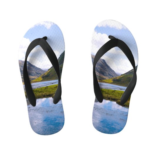 natuur wiew, berg kinder teenslippers (Voetbed)