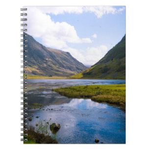 natuur wiew, berg notitieboek