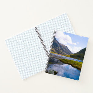 natuur wiew, berg notitieboek
