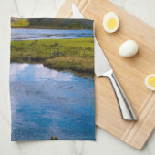 natuur wiew, berg theedoek (Quarter Fold)