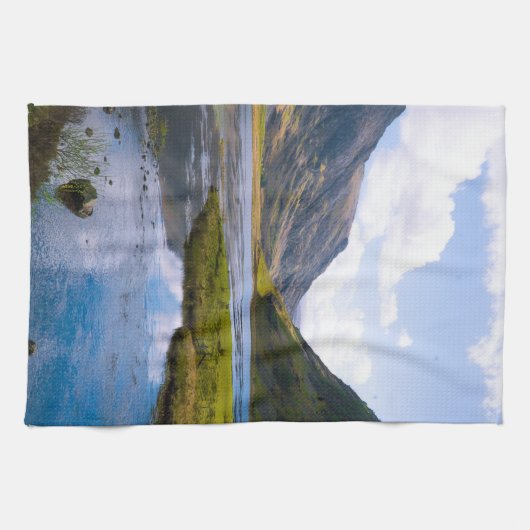 natuur wiew, berg theedoek (Horizontaal)