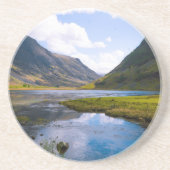 natuur wiew, berg zandsteen onderzetter (Voorkant)