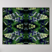Natuur Wild Blue Lupine Flowers Abstract Poster (Voorkant)