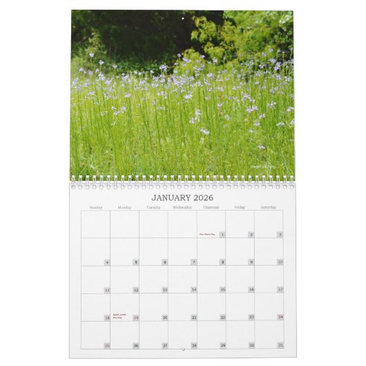 Natuur Wilde Bloemen Kalender (Jan 2026)