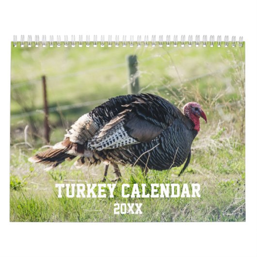 Natuur wilde kalkoen kalender (Hoes)