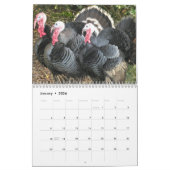 Natuur wilde kalkoen kalender (Jan 2026)