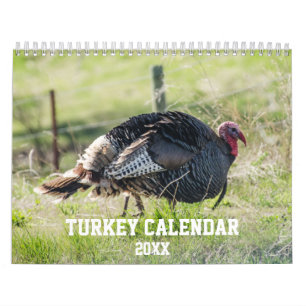 Natuur wilde kalkoen kalender