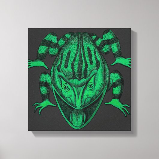 Natuur wilde reptielen de pad canvas afdruk (Voorkant)