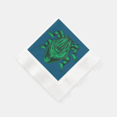 Natuur wilde reptielen de pad servet (Hoek)