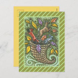 NATUUR WILDLIFE CORNUCOPIA FEESTDAGENKAART