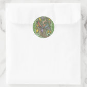 NATUUR WILDLIFE CORNUCOPIA STICKKERS Round Ronde Sticker (Tas)