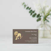 Natuur Wildlife Lion Thema Visitekaartje (Staand voorkant)