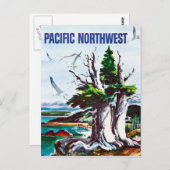  Natuur Wildlife Pacific Northwest Travel Briefkaart (Voorkant / Achterkant)