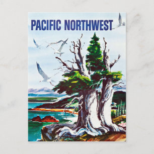  Natuur Wildlife Pacific Northwest Travel Briefkaart