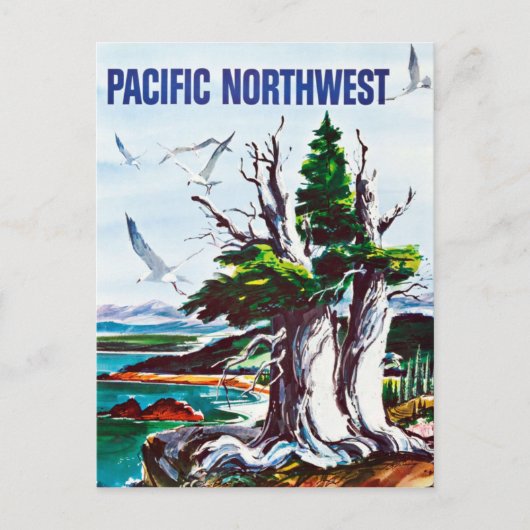 Natuur Wildlife Pacific Northwest Travel Briefkaart (Voorkant)