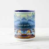 Natuur Wildlife Wolves Denali Park Koffie Mok (Midden)