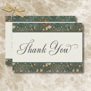 Natuur William Morris Elegant Wedding Bedankkaart