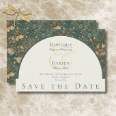 Natuur William Morris Elegant Wedding Save The Date