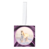 Natuur winter White Horse Pet 4 Foto Decoratie (Voorkant)