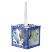 Natuur winter White Horse Pet 4 Foto Decoratie (Achter hoekig)