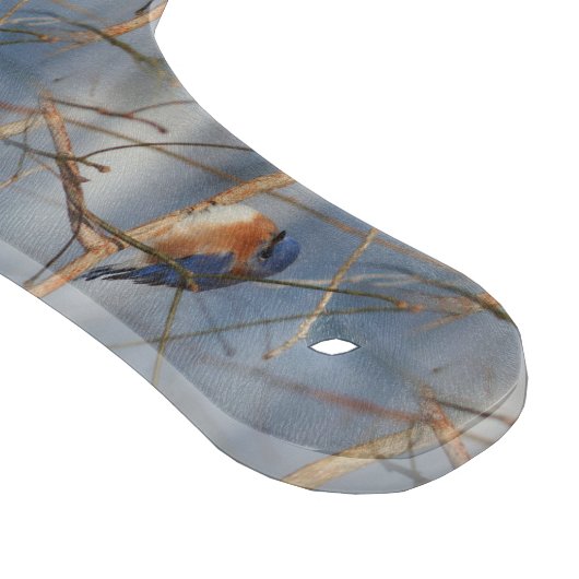 Natuur winterblauwvogel snijplank (Hoek)